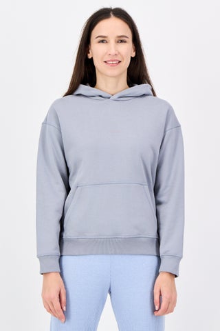 Women Oversized Fit Long Sleeve Outdoor Hoodie, Grey